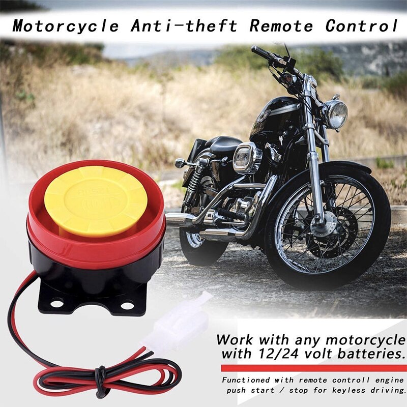 Motorcycle Alarm System Universal Scooter Anti-theft Security Alarm System Two-way With Engine Start Remote Control Key Fob