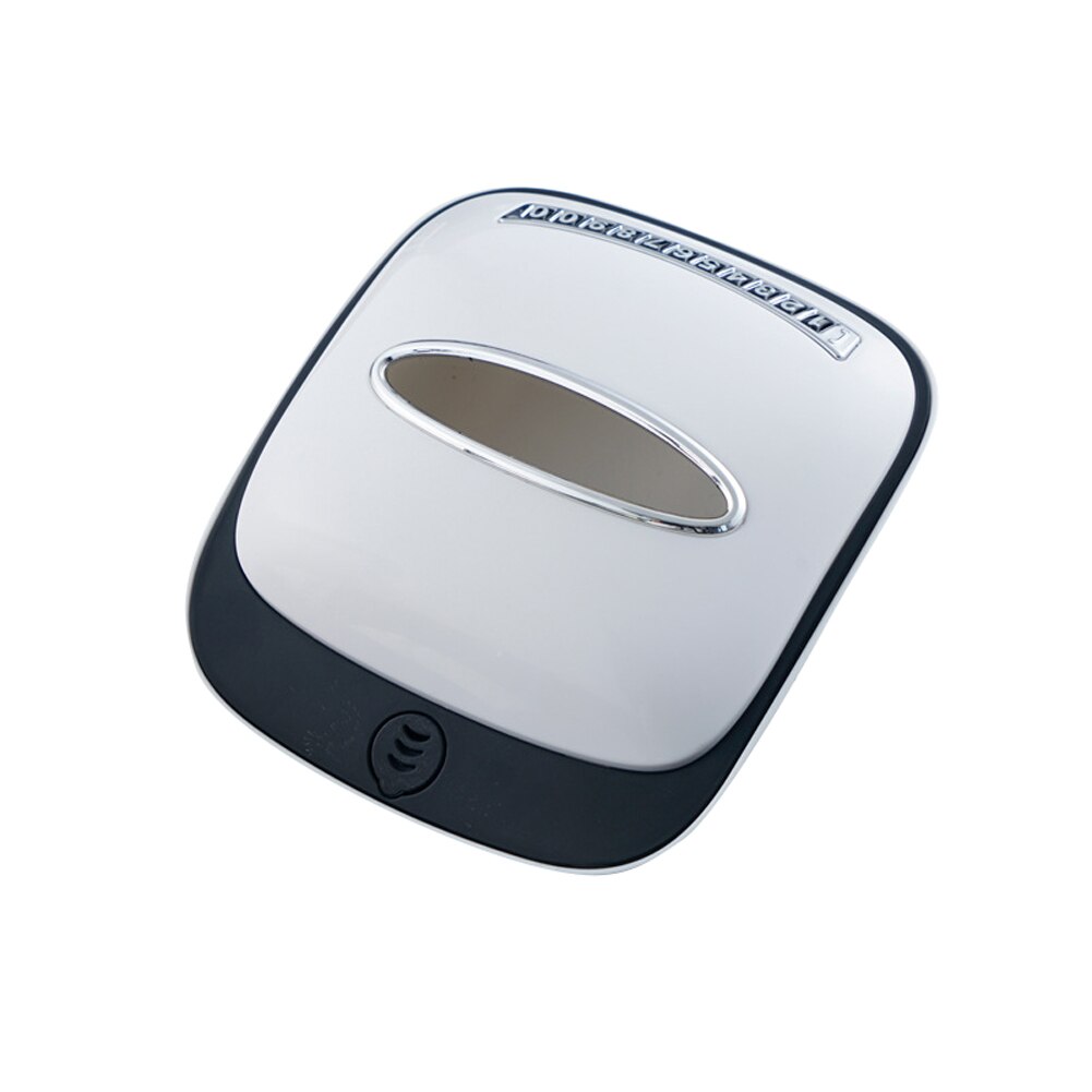 Boîte de rangement de mouchoirs de voiture multifonction , organisateur de mouchoirs solides créatifs, boîte de rangement antidérapante, accessoires d'intérieur Auto porte-serviettes: WHITE