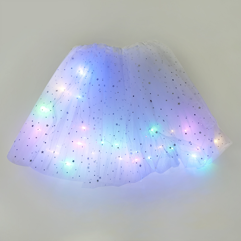 LED świecące światło spódnica z tiulu dorosłych dzieci dziewczyny księżniczka Tutu spódnica dzieci tkaniny Party taniec minispódniczka kostium ubrania Cosplay: B13-28x40cm