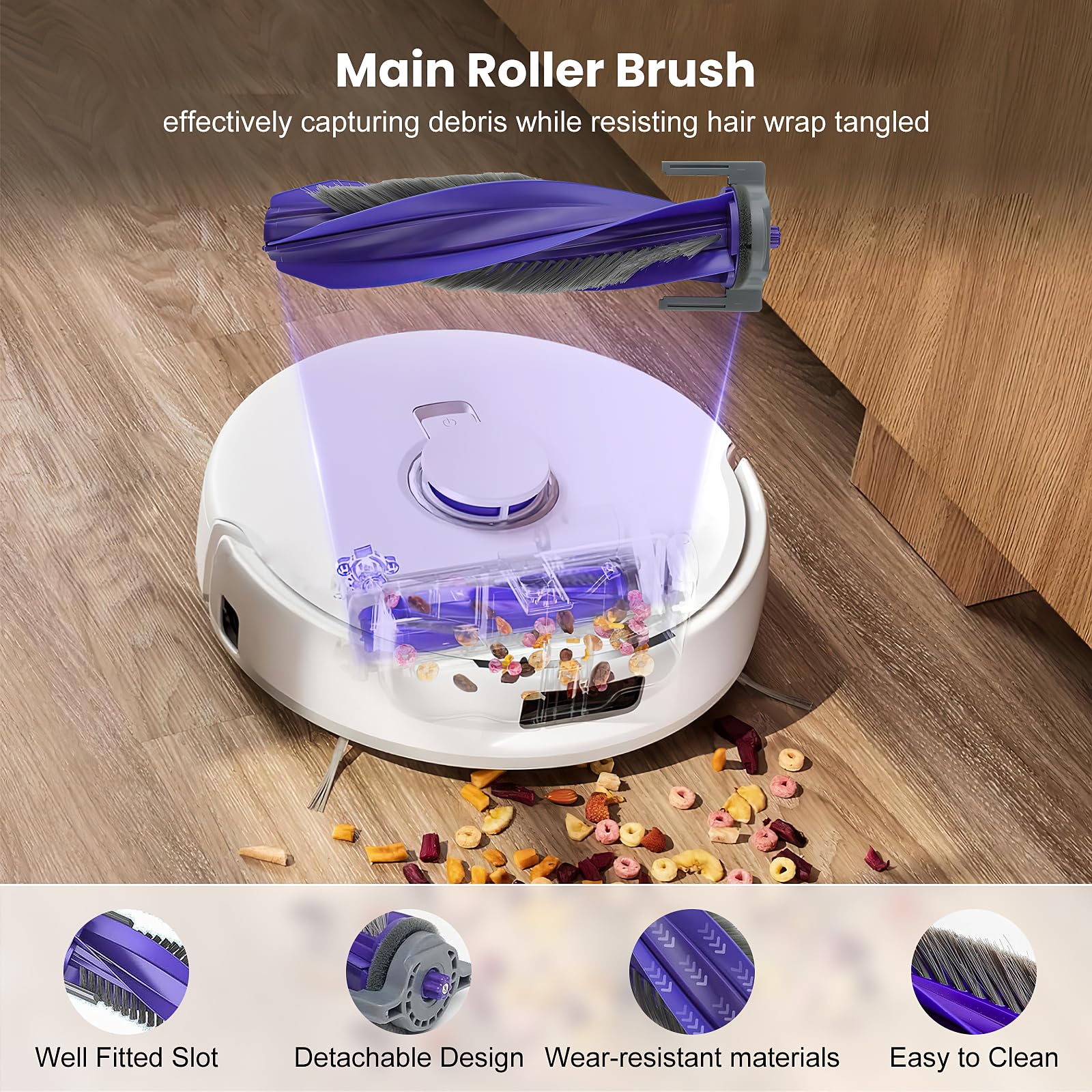 Reserveonderdelen voor (Narwal Freo Z10 Ultra / YJCC025) robotstofzuiger: hoofdborstel, HEPA-filter, dweil, stofzak, accessoires
