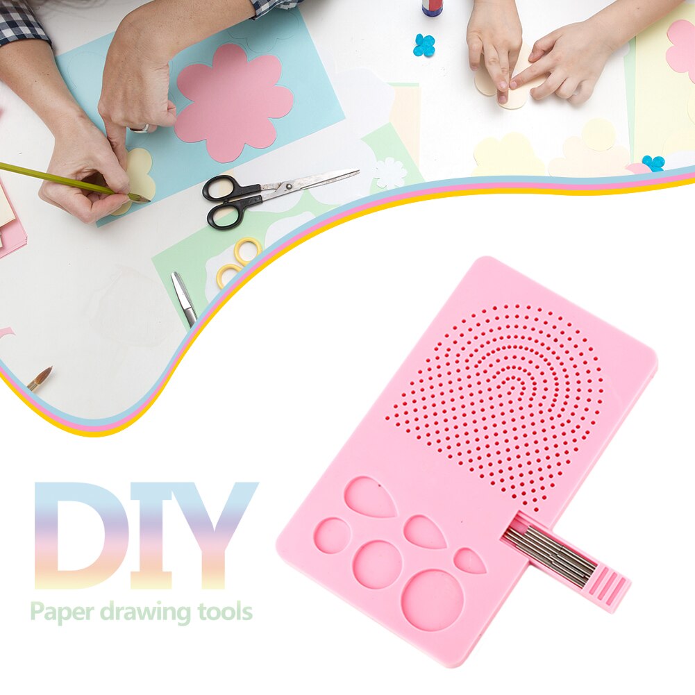 Paper Quilling Board Winding Paper Tray DIY Origami Winder Child Fan Manual School Grid Guide Roll Square Craft