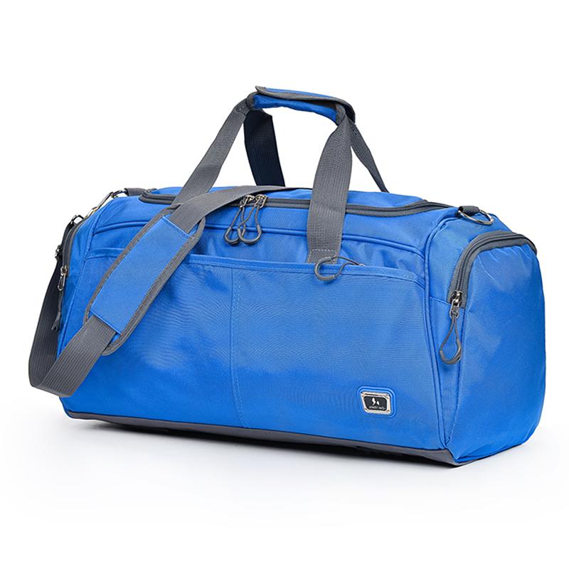 Travel Bags Men Large Capacity Travel Bags Portable Fitness Bag Short-distance Trip Uggage Travel Bag Men: Blue