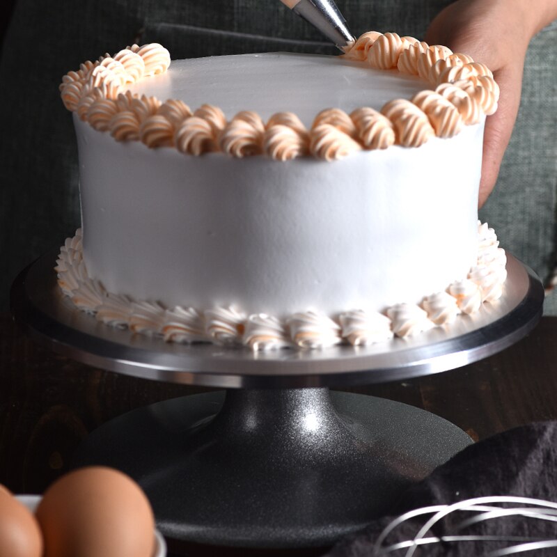 Edelstahl Dekorieren Mund Schaber einstellen Rotierenden Kuchen Drehscheibe Dekorieren Tisch Kuchen Dekorieren Plattenspieler einstellen kuchen stehen