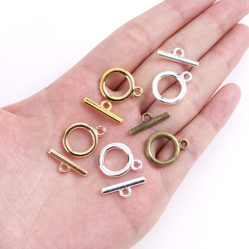 10 unids/lote de cierre OT clásico para DIY, collar, pulsera, fabricación de joyas, conector, cierre de palanca, accesorios de joyería, suministros