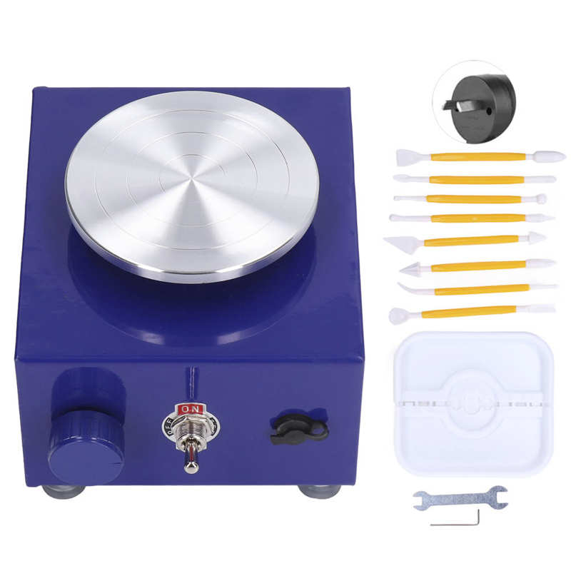 Electric Pottery Wheel Machine Mini Pottery Wheel Highly Durable Pottery Machine for Home School Ceramic Work DIY: Style1