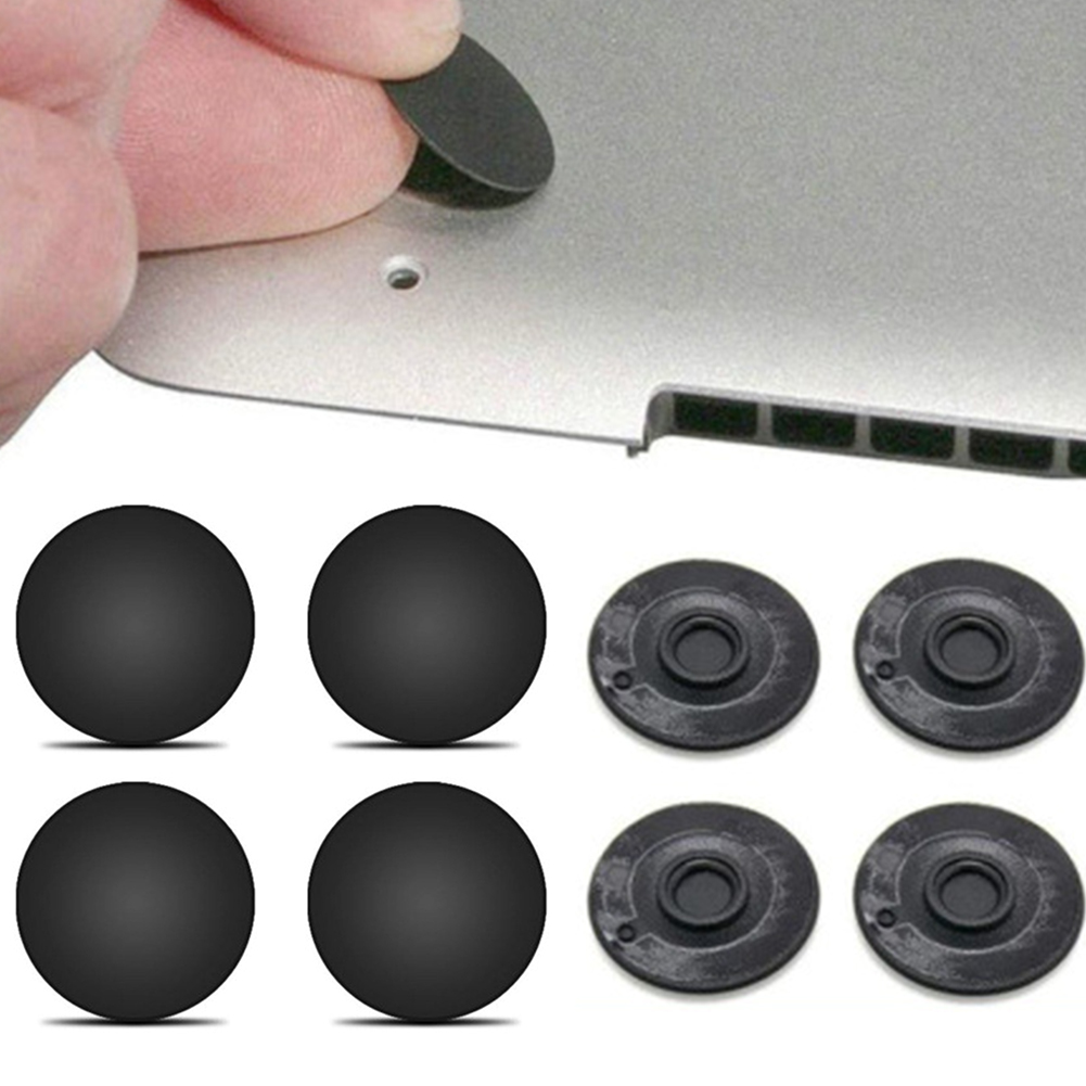 4 stk værktøj klæbende tilbehør dæksel fødder pad bund sag etui mini laptop udskiftning gummi slidstærkt til macbook pro  a1278