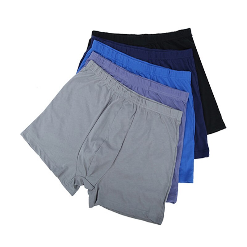 Mens Boxers Underwear Men Cotton Underpants Male Panties Breathable Solid Comfortable Shorts Underpants Plus Size L-8XL