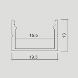 C16 5 Sets 50cm U Shape LED Aluminum Channel System With Diffuse Cover End Caps Aluminum Profile for Flexible LED Strip Light