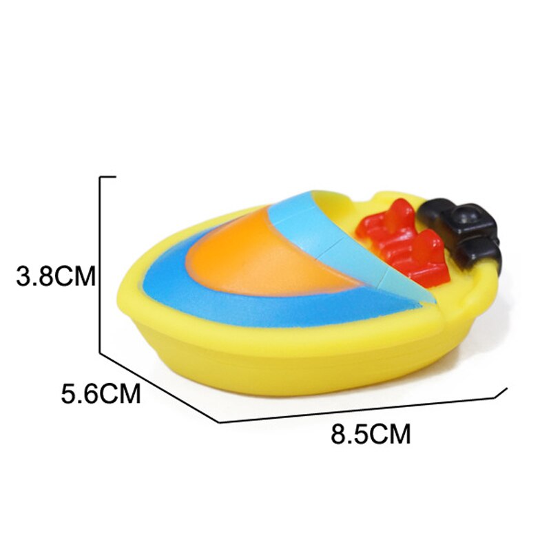 Cold Bath Toy Pool Baby Toy Child Water Colorful Fighter Submarine Train Car Boat Soft Rubber Toy Boy Girl Safety: 6