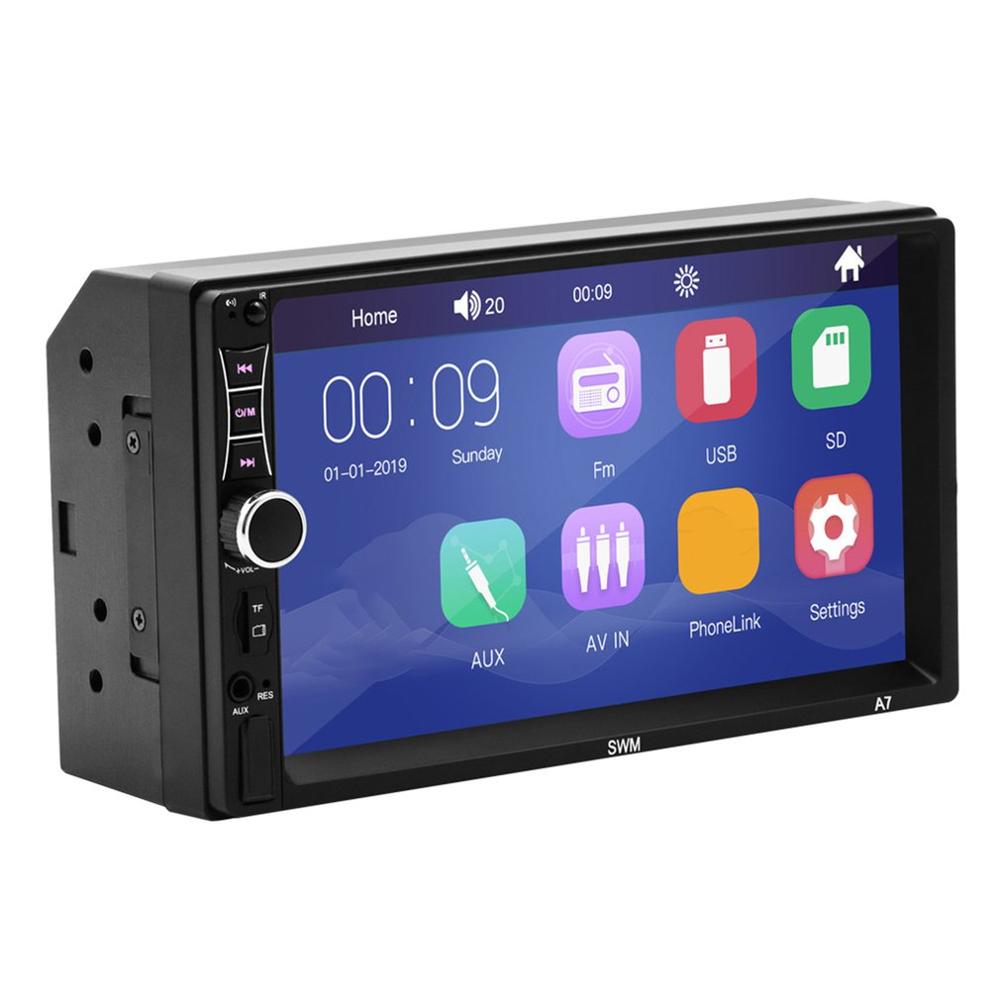 7 inch 2 Din Car Multimedia Player GPS Navigation with Map Touch Screen Wireless Radio MP3 MP5 Player Radios: Default Title