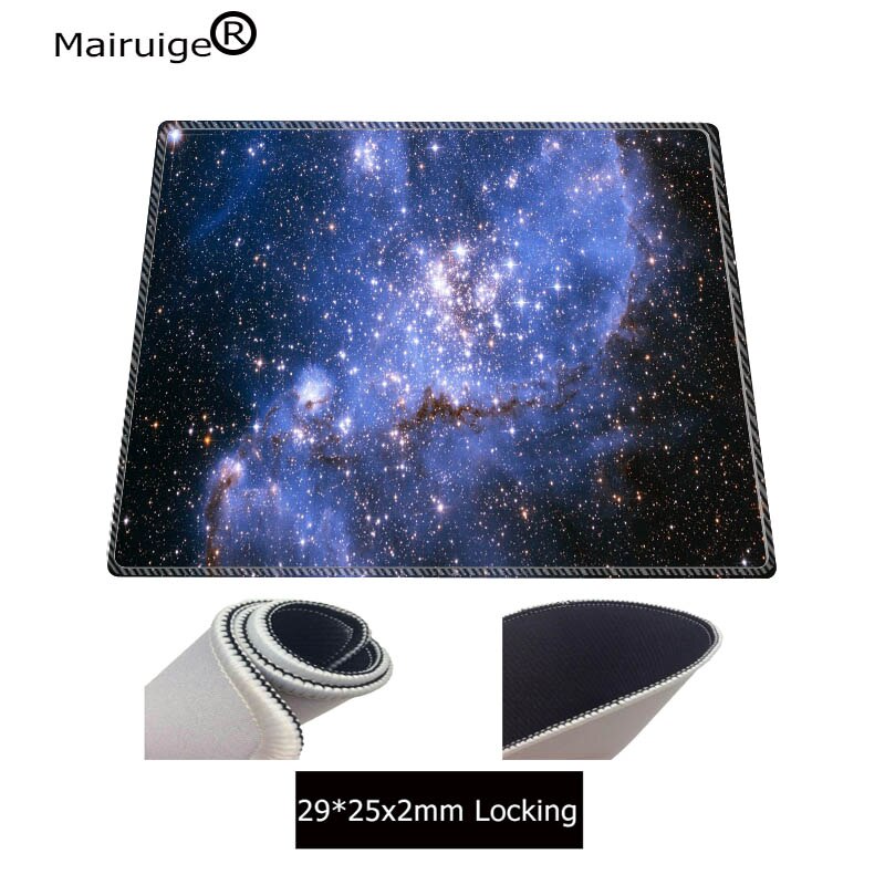 Mairuige Blue Space Large Size Mouse Pad Anti-slip Natural Rubber PC Computer Gaming Mousepad Desk Mat for LOL Cs Go DOTA2: 290x250x2MM