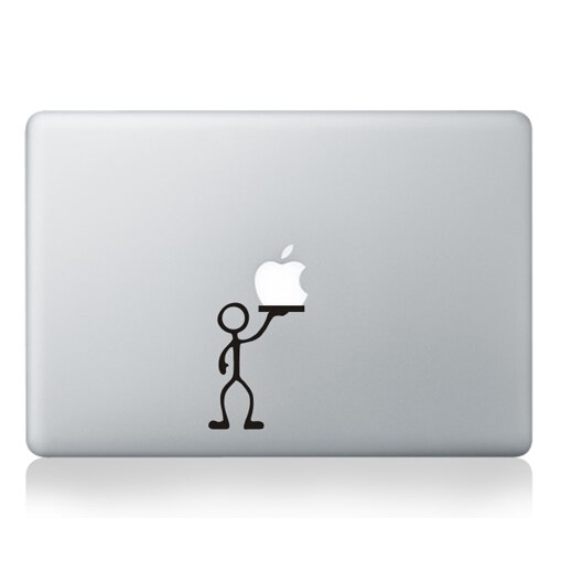 Funny Cartoon Laptop Partial Sticker for Apple Macbook Pro Air Retina 11 12 13 15 Laptop PVC Vinyl Decal laptop Skin Sticker: MB black-Part A(15)