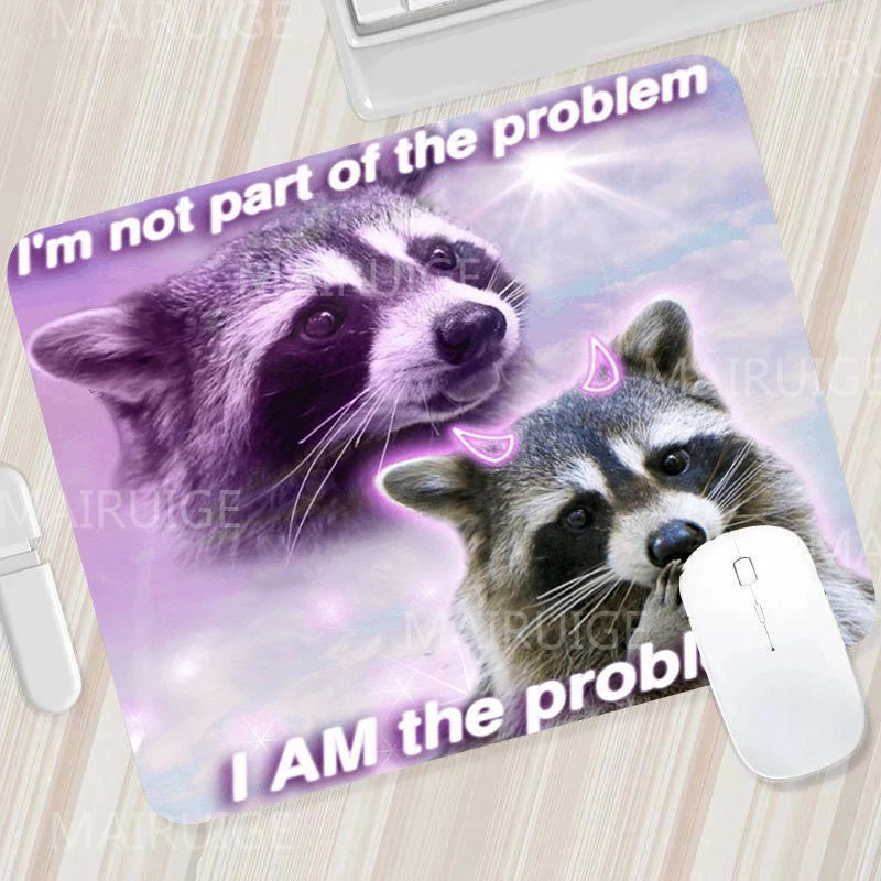 Funny Meme Small Mouse Pad Kawaii Office Mat Gamer Rugs Cute Desk Mats Gaming Accessory Mouse Table Carpet Surface for Computer: 30x24 cm / ROYAL BLUE