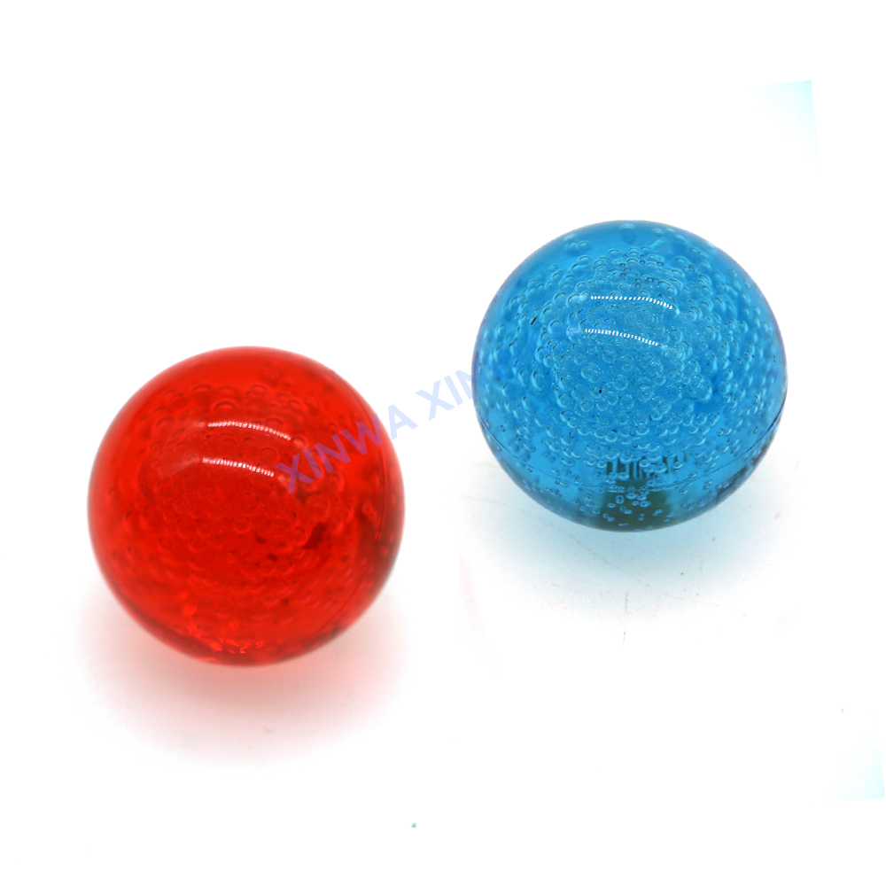 2 stk 35mm akryl bobleballtopp til ledet-joystick, sanwa-spakkommando, retro arkadespillmaskin, snk neo geo, diy-flipperspilldeler: Lysegrå
