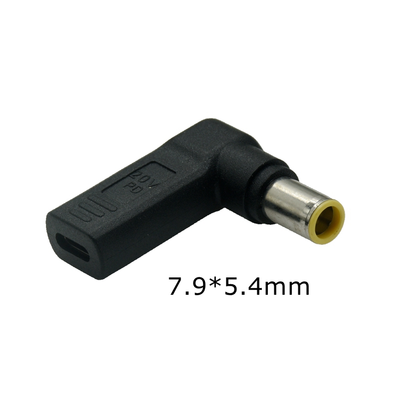 Pd Spoof Adapter Plug Converter Usb Type C Vrouw Naar 7.4X5.0Mm 4.5X3.0Mm 5.5X2.5Mm Mannelijke Laptop Dc Uitgang Jack Connector: YELLOW