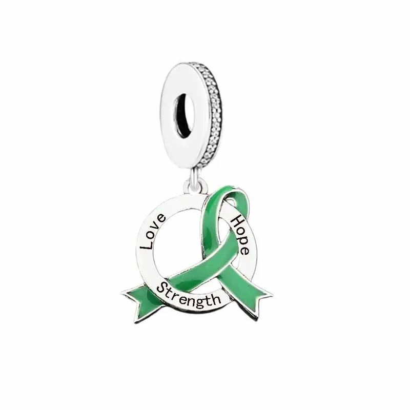 FC Jewelry – Bracelet à breloques Original en argent 925, gant de boxe, combat du Cancer du sein, perle de sensibilisation pour la fabrication de Berloque: Argent