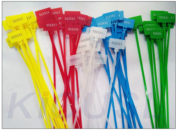 10PCS 4*150mm sign cable tie Plastic cable tie tag tied mark tie