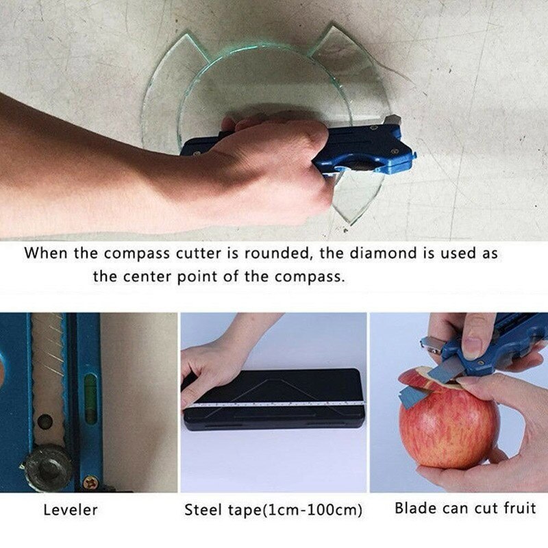 Multifunction Glass Tile Cutter Carbon Atoms Blades Ceramic Plastic Cutting Tool
