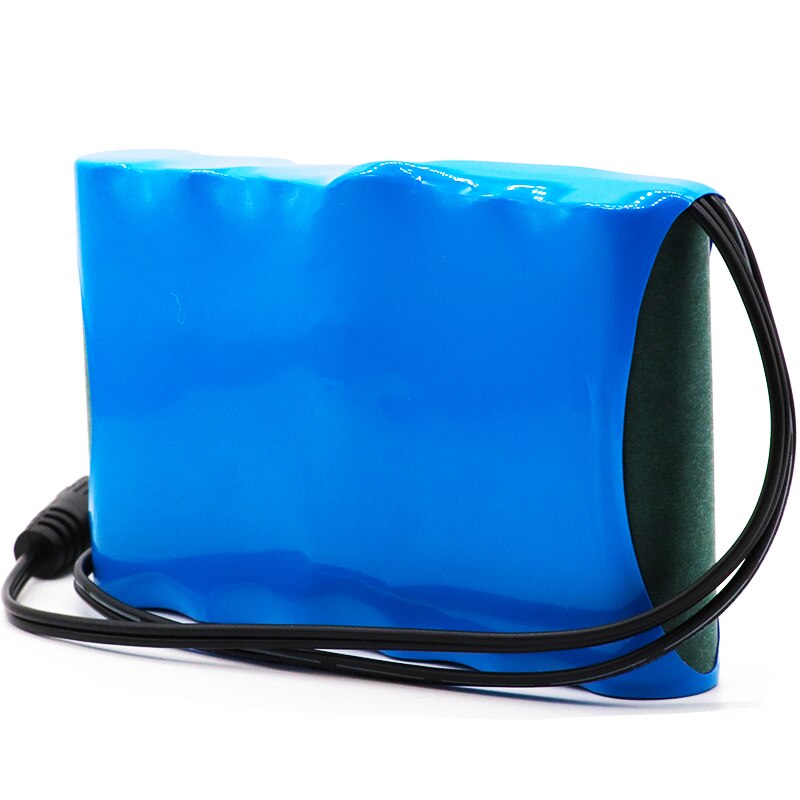 Original 12v 8Ah Portable Super 18650 Rechargeable Lithium Ion battery pack capacity DC 12V 8000mAh CCTV Cam Monitor with BMS