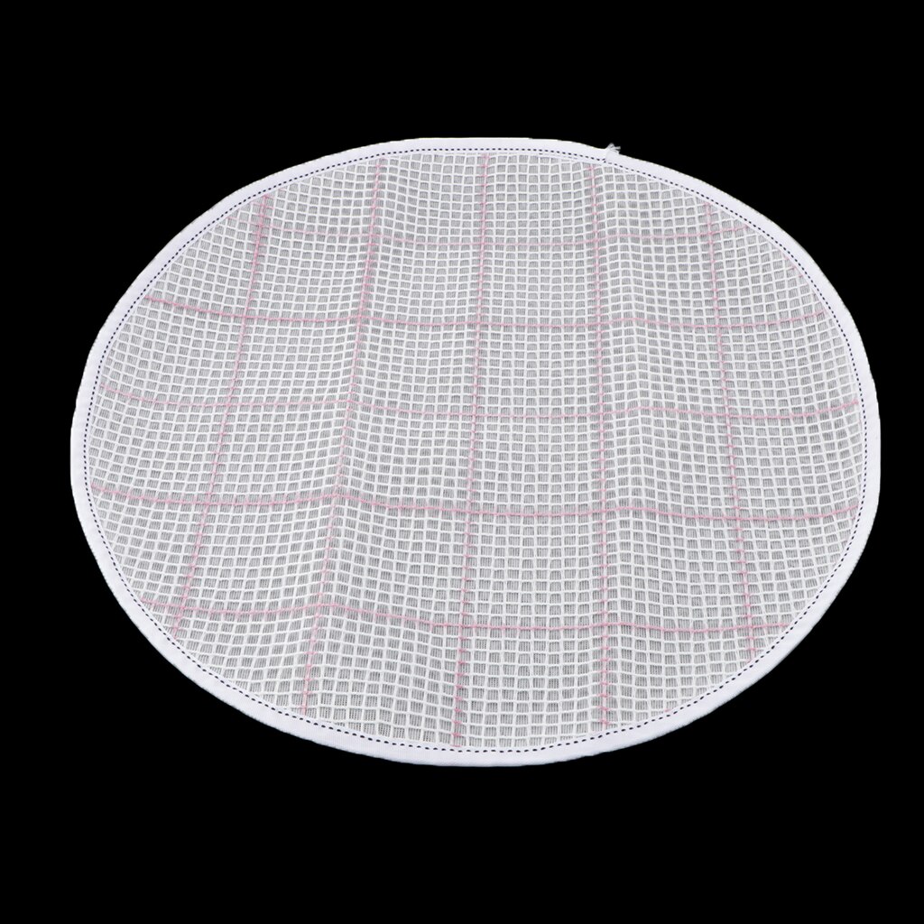 White Plastic Canvas Mesh Sheets for Embroidery Crafting 14.9 x 14.9 inch Round