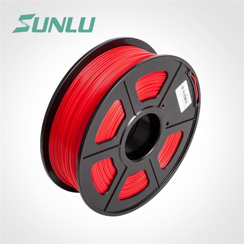 SUNLU PLA 1,75mm 1kg 3D Drucker Filament Nicht-blockiert Düse Filament DIY Digitale Zeichnung Für FDM 3D Drucker: rot