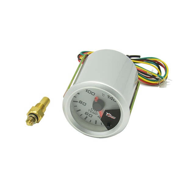 Dragon 52mm Stepper Motor Auto Car Oil Temp Meter 40-140 Celsius Temperature Gauge 7 Colors Backlight: Oil temp gauge