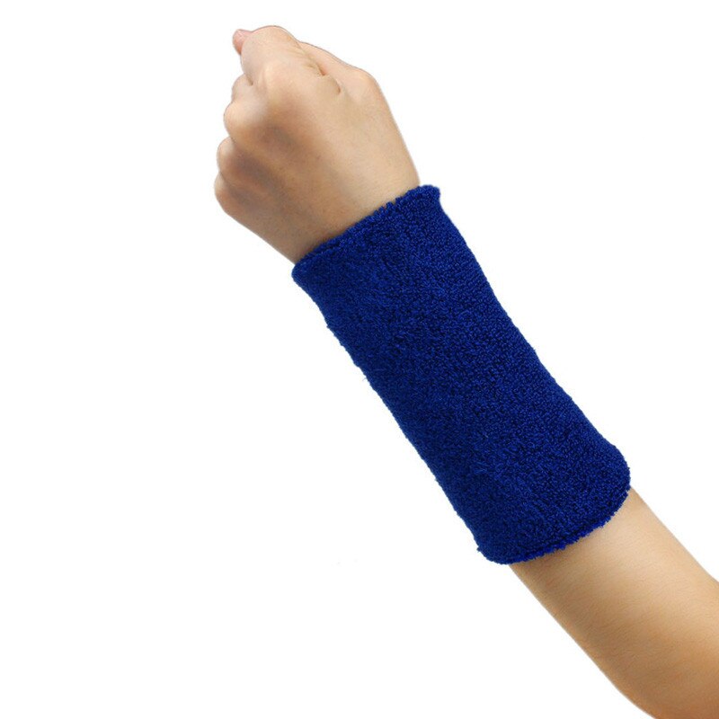 Sweat Band Sweatband Wristband Arm Band Basketball Tennis Gym Yoga Bracers Elbow Support Sports protection
31: Blue