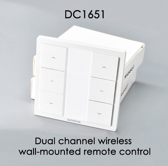 Dooya wall switch DC1651 double channel remote control,wireless wall mounted remote control for roller blinds: Default Title