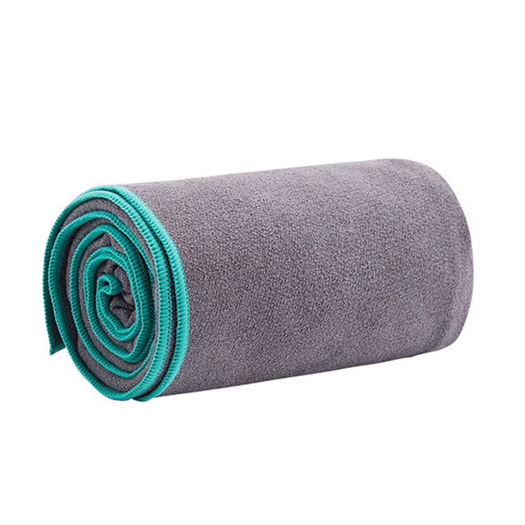 Microfiber Yoga Handdoek Vochtafvoerende Yoga Mat Cover voor Yoga Pilates Sport: Grijs