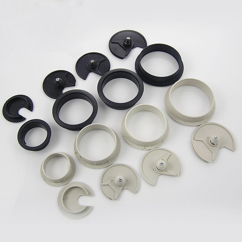 2pcs ABS Computer Desk Table Grommet Cable Port Wire Hole Cover 50mm 53mm 60mm Wire Storage Rack Furniture Hardware