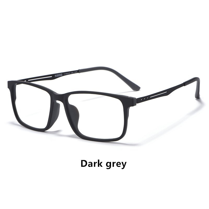 Gmei Optische Pure Titanium Bril Frame Voor Bijziendheid Bril Mannen Licht En Comfortabel Volledige Velg Grote Size Bril Frames 8838: Black gray