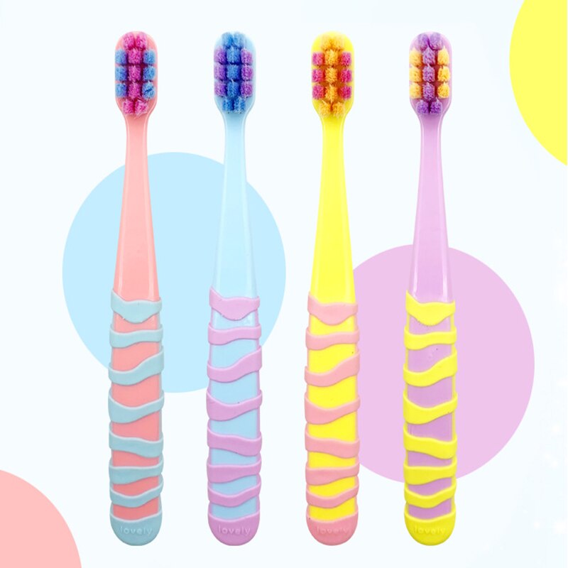 2-12Y spazzolino da denti colorato per bambini spazzolino da denti per ragazze spazzolino da denti Ultra morbido spazzolino da denti per bambini: Default Title