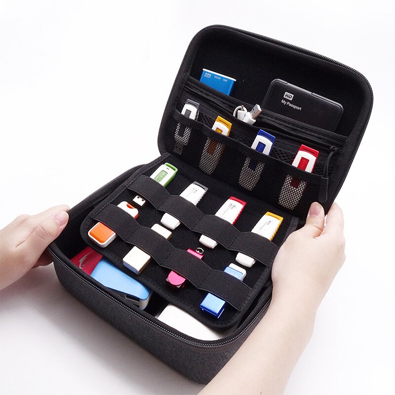 Bolsa de protección para disco duro externo de escritorio, cargador de Cable de 3,5 pulgadas, USB Flash VR, caja de transporte, dispositivo Digital