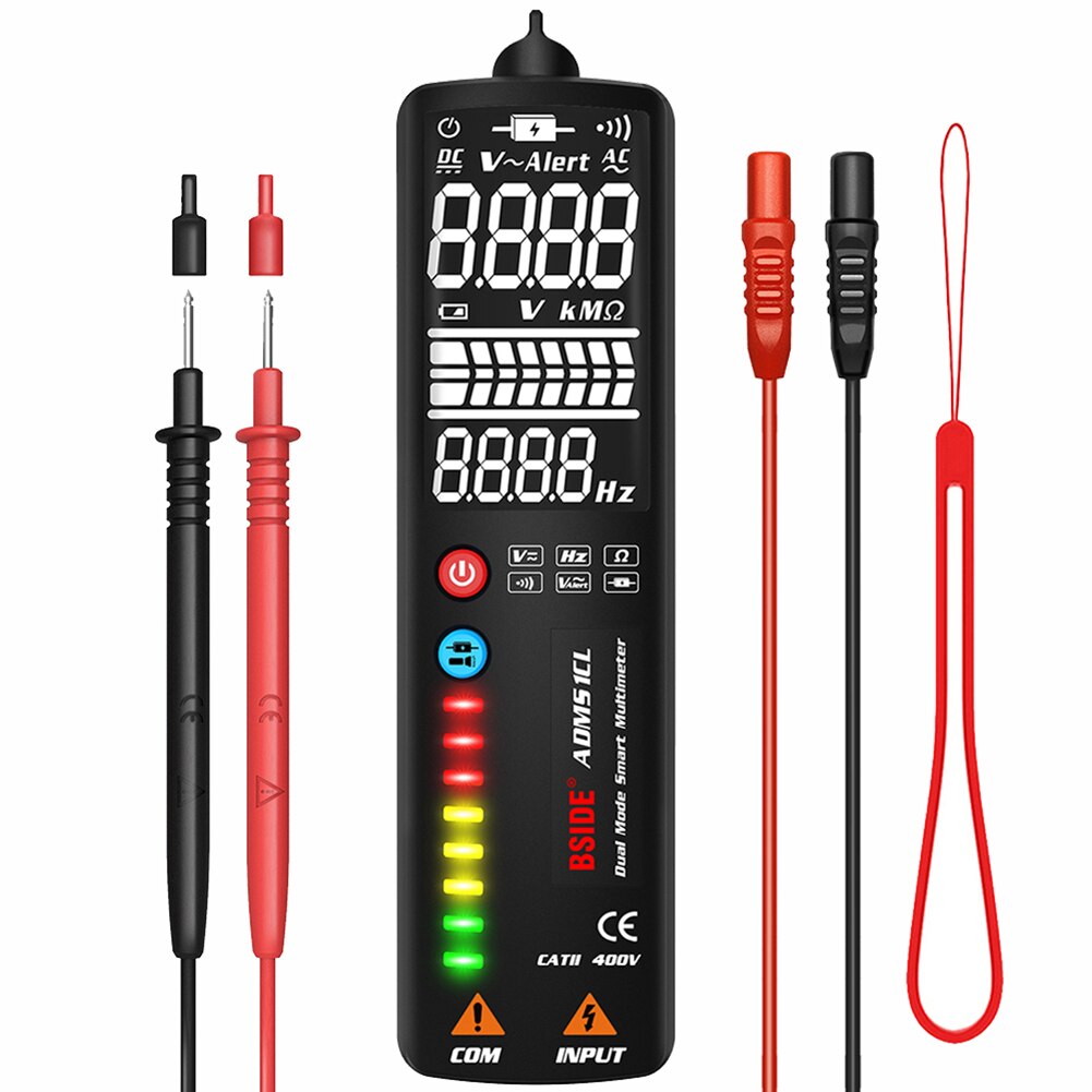 Multimeter Weerstand Tester Sterke ADMS1CL Intelligent Lcd Digitale Taaiheid Elektrische Draagbare Voltmeter Ohmmeter: Default Title