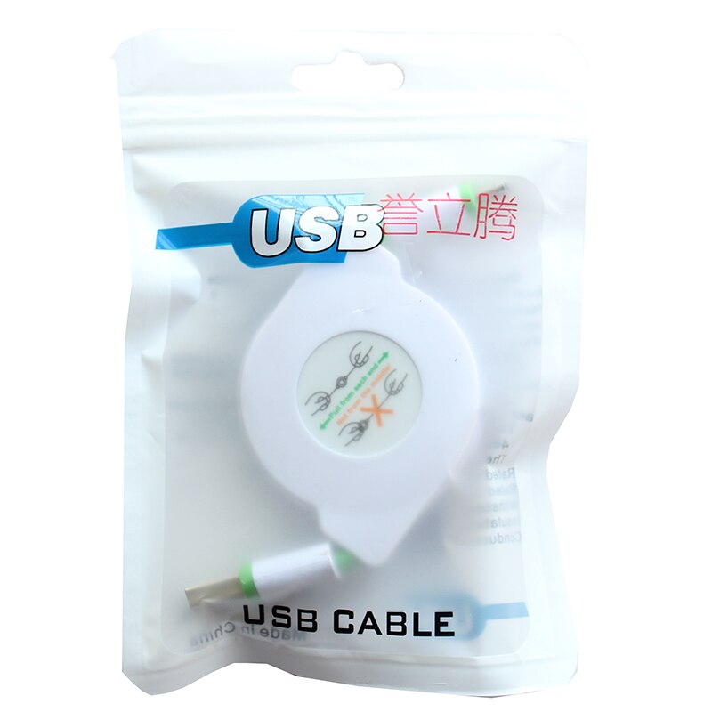 1,8 M 3M USB retráctil macho a Micro USB V8 sincronización de datos y Cable de carga