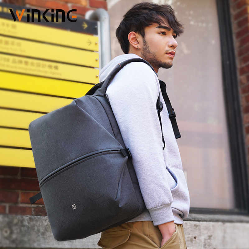 Zwinkert lässig Männer Rucksack Wasserdichte Reise Rucksack USB Ladung Laptop Rucksack 15-15,6 Zoll Schule Taschen für Teenager Jungen