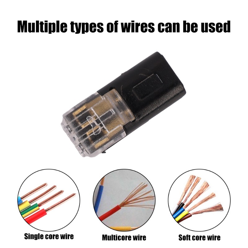 Universal- Auto Schnell Draht Stecker 2-Stift Typ Elektrische Kabel Stecker Wasserdicht Solderless Multifunktions Stecker Auto Zubehör