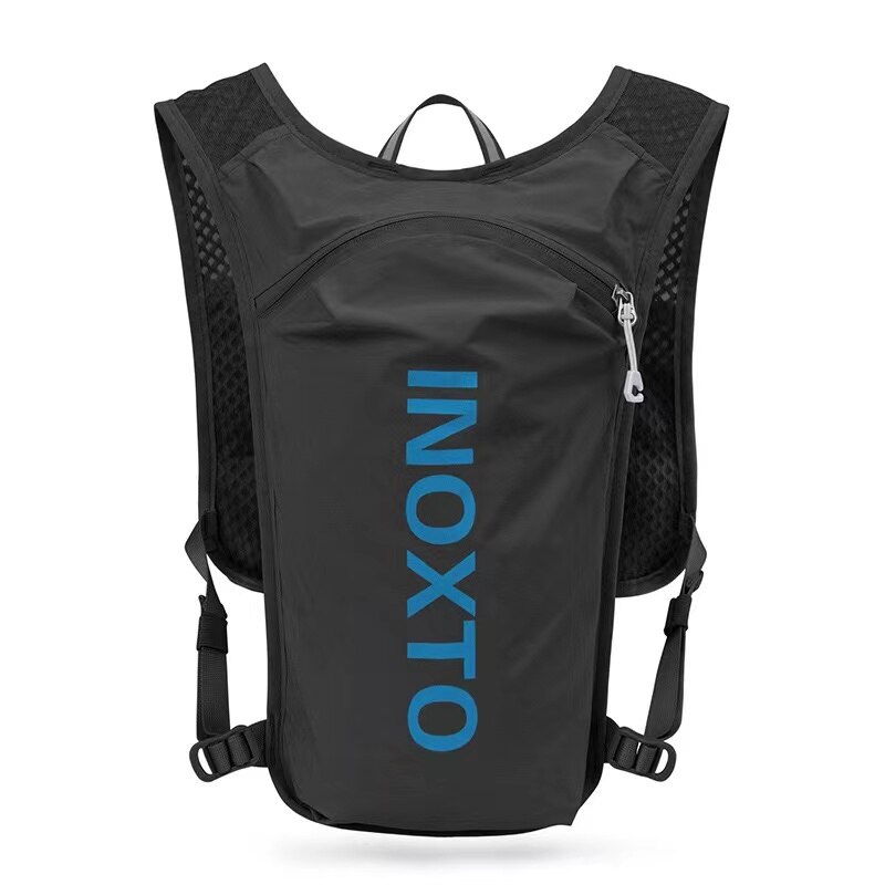 Topfight Brand INOXTO Outdoor Running Water Bags for Men Women 140g Bag 5L Water 1.5L Cycling Off-road Sports Jogging Backpack: Black Blue