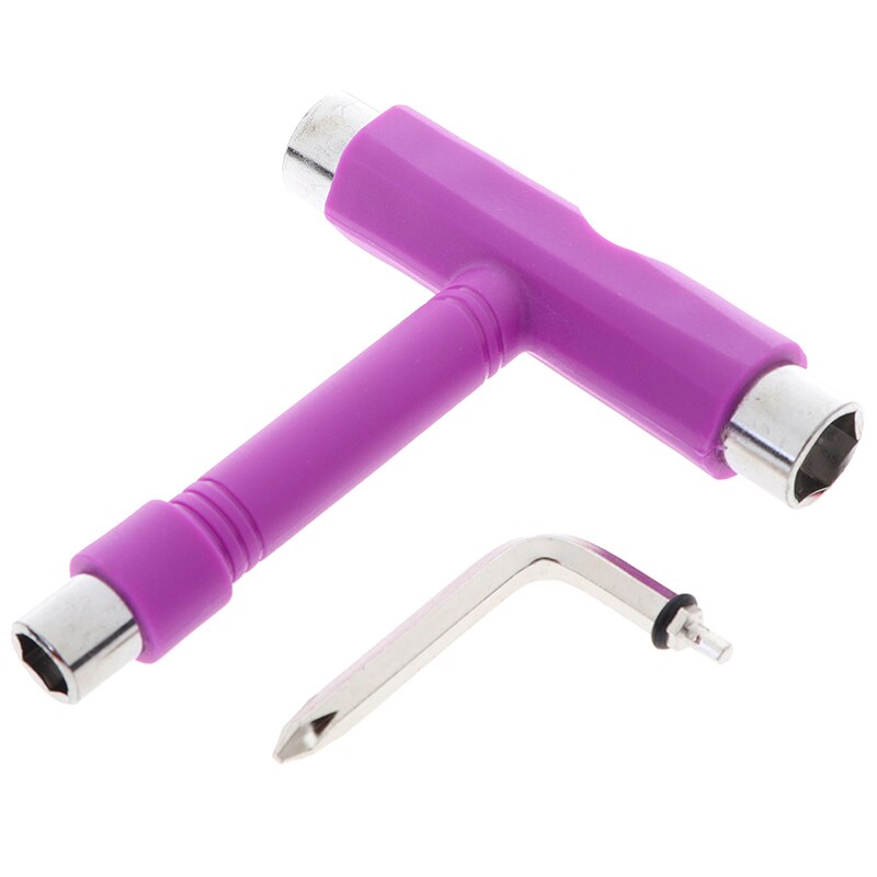 T-typ skateboard verktyg skruvmejsel socket skate t-tool spark scooter verktyg: Sid