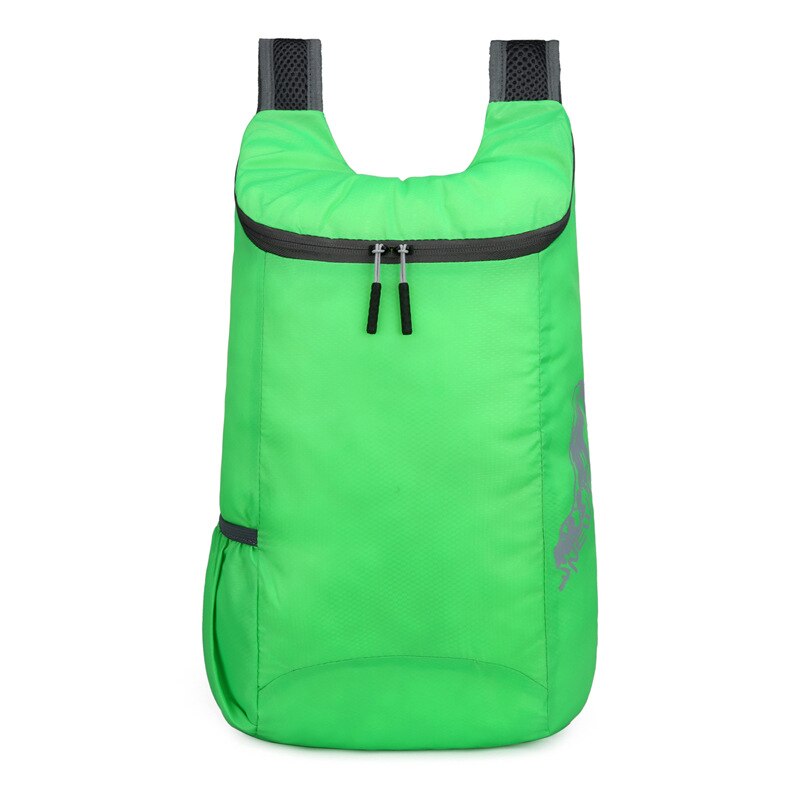 20l lette 85g pakkebare utendørs bager sammenleggbar ultralett ryggsekk vanntett turreise sammenleggbar oppbevaring dagsekk bag: Lysegrønn