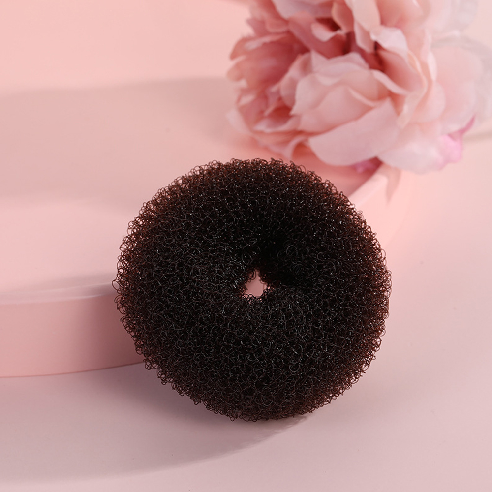 1 unidad de máquina mágica para hacer moños de pelo, moldeador mágico para mujer, diademas de esponja de espuma para Donut, anillo grande fácil, herramientas de estilismo para el cabello, accesorios: plum
