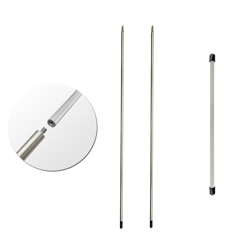 Varillas de palo de entrenamiento de alineación de Swing de Golf, accesorios de práctica para golfistas, de Metal y aluminio portátil: Silver