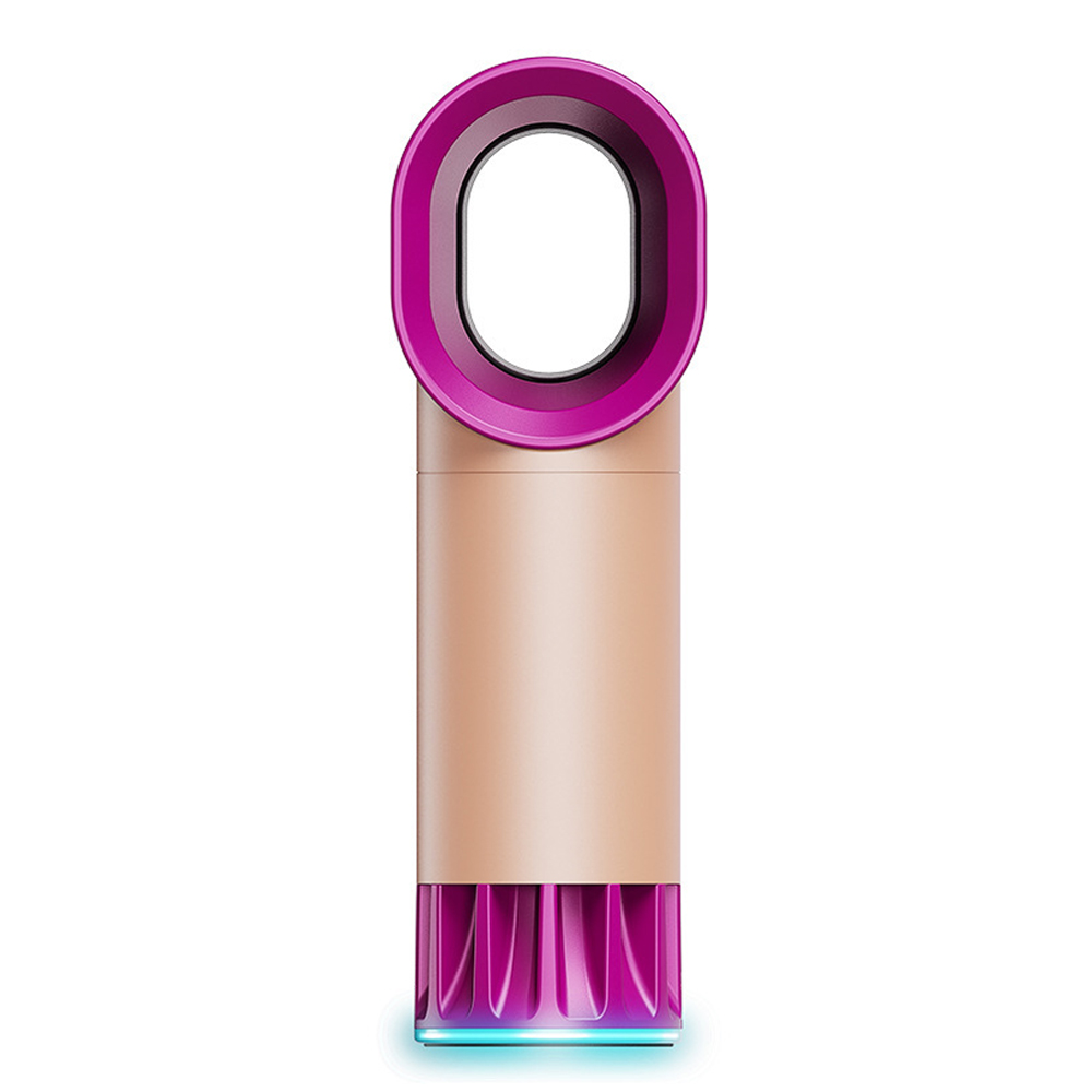 Mini fläkt fläkt handhållen bladlös fläkt luftkylare usb laddningsbar med led ljus display bärbar kylfläkt för utomhusbruk: G273748a