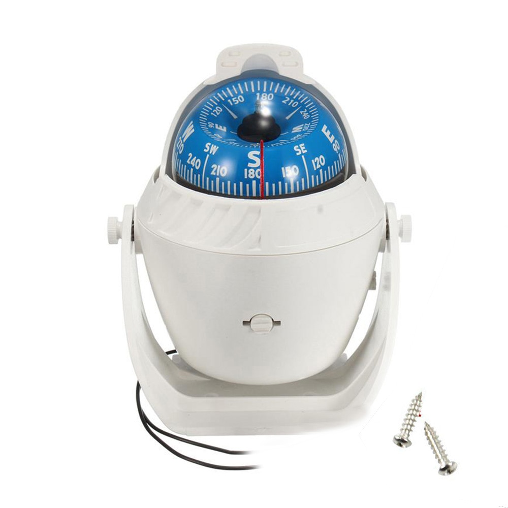 High Precision LED Pivoting Compass Sea Marine Electronic Boat Ship Vehicle Car Compass Navigation Positioning