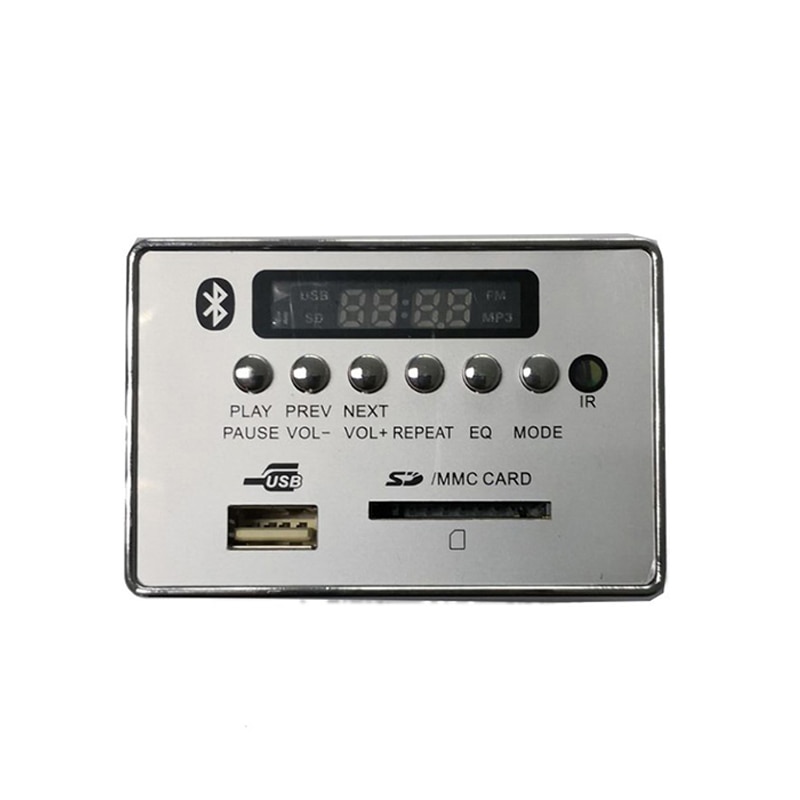 Módulo Decodificador Bluetooth MP3 con control remoto WMA WAV Radio FM AUX 5V/12V AS99