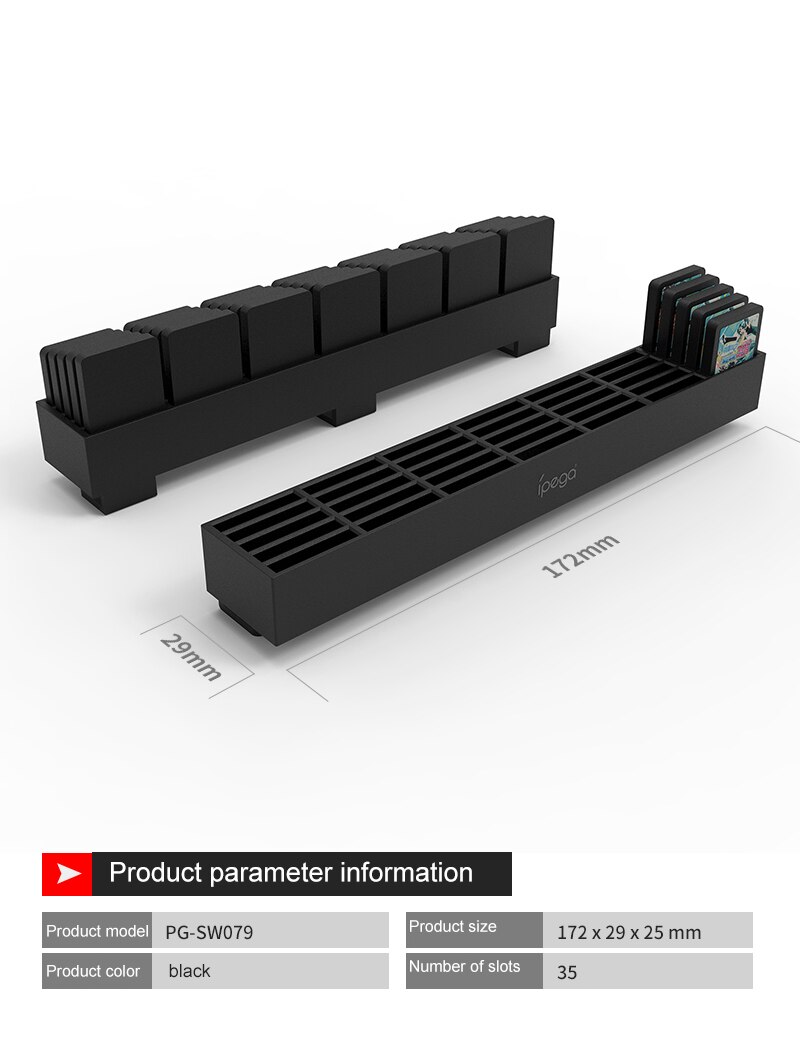 Aufbewahrungsbox für spielkarten, halterung für switch 35 in, 1 spielkartensteckplatz für ns switch dockingstation, zubehör für spielesammlungen