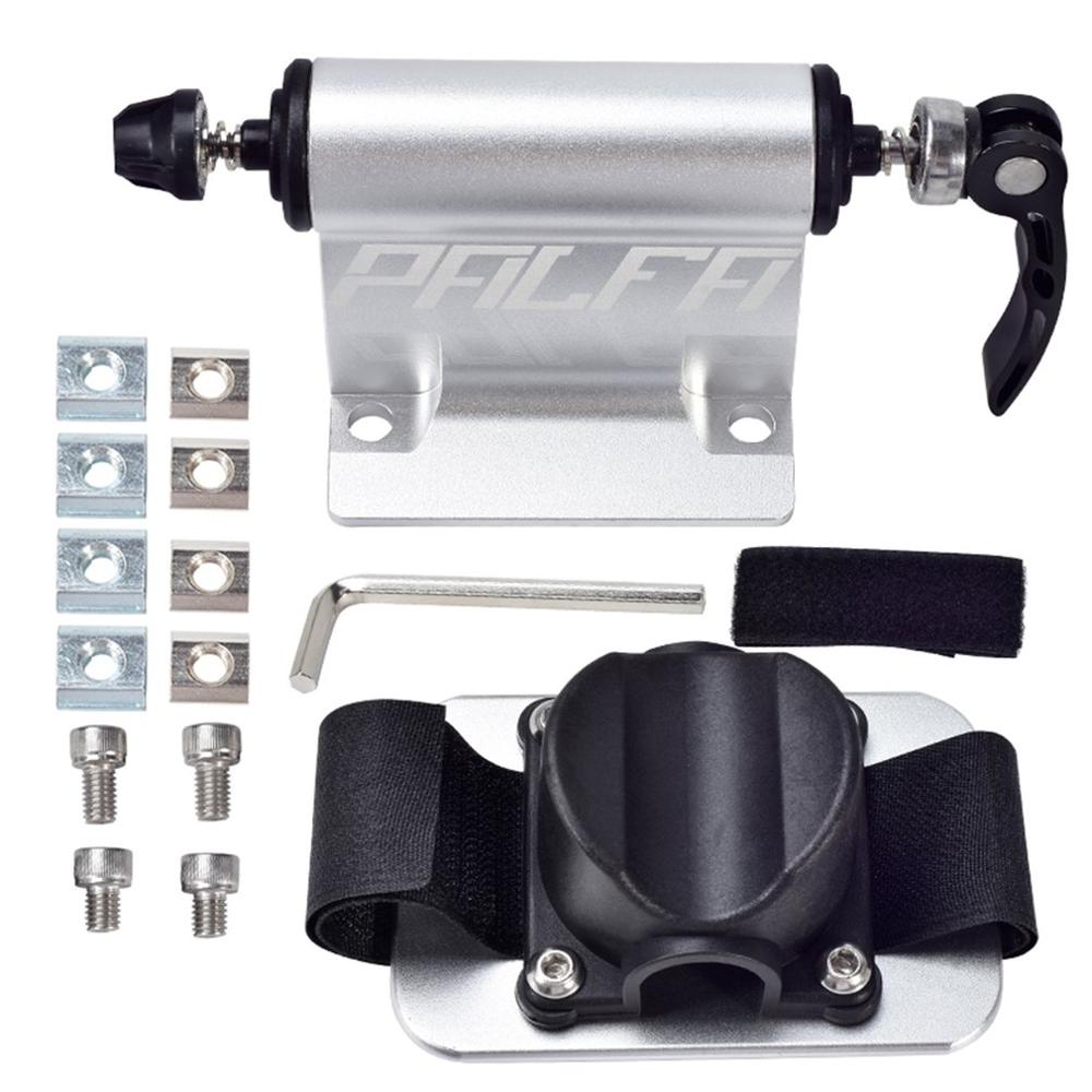 Aluminum Alloy The Roof Rack/Road Mountain Bike Vacuum Suction Car Roof Rack Portable Suction Cup Type Bike Roof Rack: silver