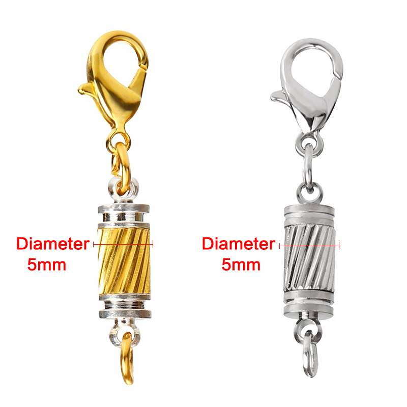 5Pcs/Pack Magnetic Lobster Clasps for DIY Bracelets Necklaces Hooks Chain Closure Accessories Lobster Clasp Connector