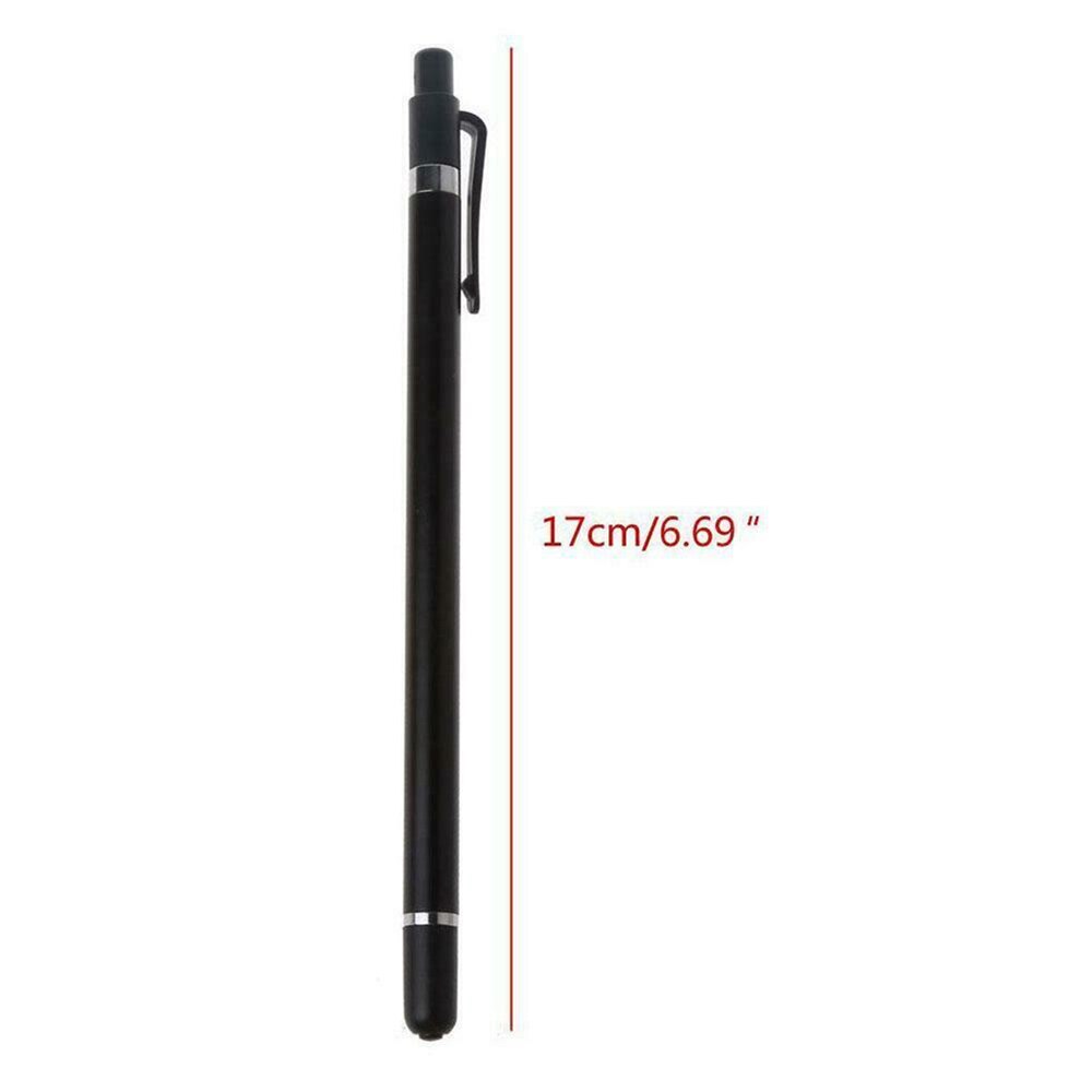 2 In 1 Dual Head Touch Screen Capactive Stylus Pen Thin Universal Writing Double Nibs Pencil For Tablet Phone PC Laptop Supplies