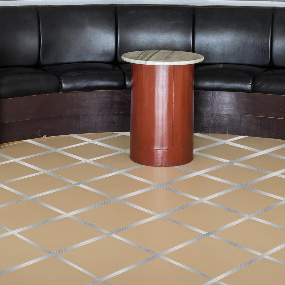 Self Adhesive Tile Sticker PVC and Metal Copper Gold Foil Lines Drawing Waterproof Floor Tile Wall Gap Sealing Tape Strip